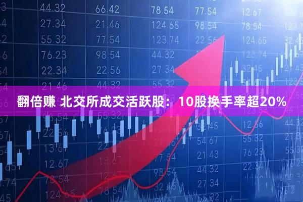 翻倍赚 北交所成交活跃股：10股换手率超20%