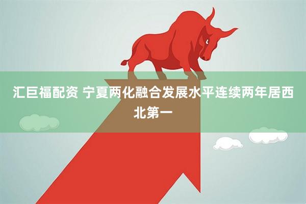 汇巨福配资 宁夏两化融合发展水平连续两年居西北第一