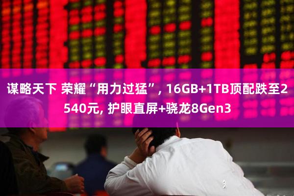 谋略天下 荣耀“用力过猛”, 16GB+1TB顶配跌至2540元, 护眼直屏+骁龙8Gen3