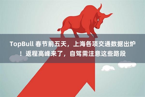 TopBull 春节前五天，上海各项交通数据出炉！返程高峰来了，自驾需注意这些路段
